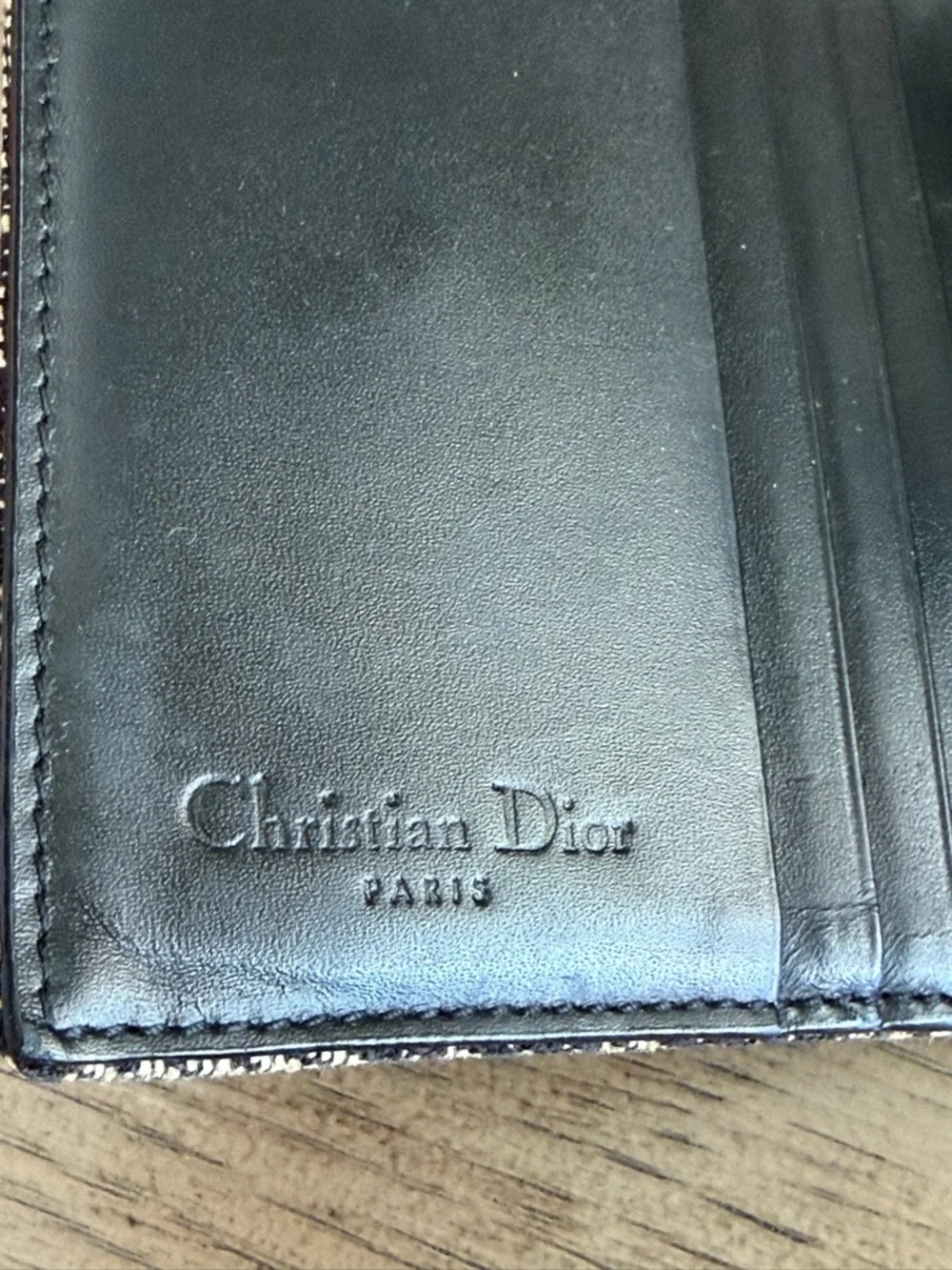 Authentic Christian Dior Trotter Monogram Canvas Compact Wallet COA included